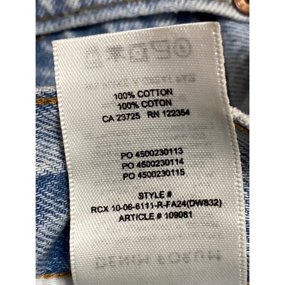 Aritzia Denim Forum Farrah Blue High Wasted Wide Leg Baggy Denim Jeans Pants 29 - Picture 3 of 4